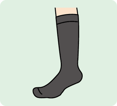 着圧ソックスのイラスト