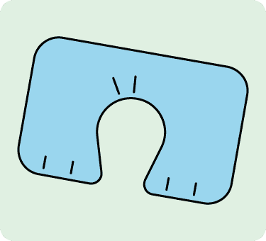ネックピローのイラスト