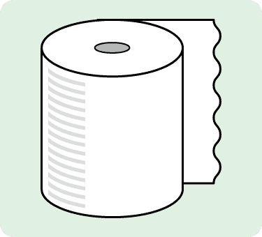 トイレットペーパーのイラスト