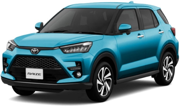 ライズ Z（ガソリン車）。ボディカラーはターコイズブルーマイカメタリック。