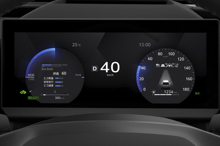 12.3インチTFTカラーメーター+マルチインフォメーションディスプレイ(メーター照度コントロール付)