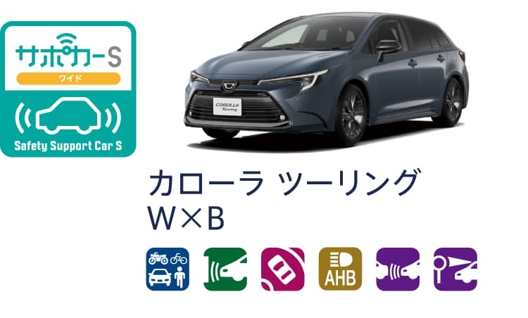 カローラ ツーリングのサポカー（セーフティ・サポートカー）区分表示