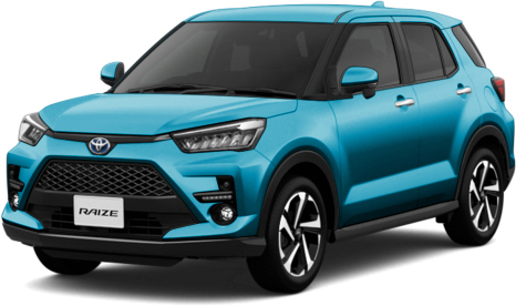 ライズ Z（ガソリン車）。ボディカラーはターコイズブルーマイカメタリック。