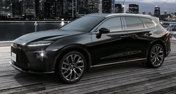 クラウン エステートのサイドビュー。