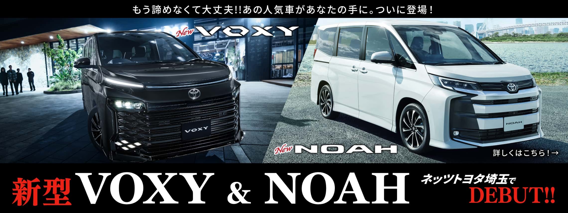 新型VOXY&NOAH ネッツトヨタ埼玉からDEBUT!!