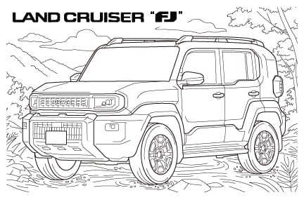 ぬりえ-ランドクルーザー“FJ”編