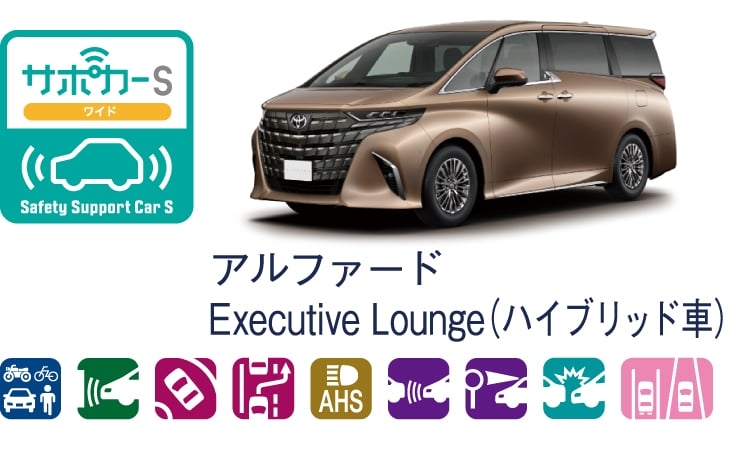 アルファードのサポカー（セーフティ・サポートカー）区分表示