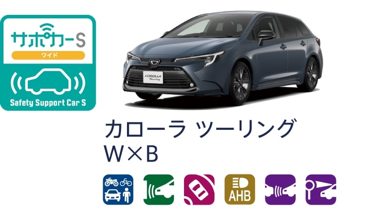 カローラ ツーリングのサポカー（セーフティ・サポートカー）区分表示